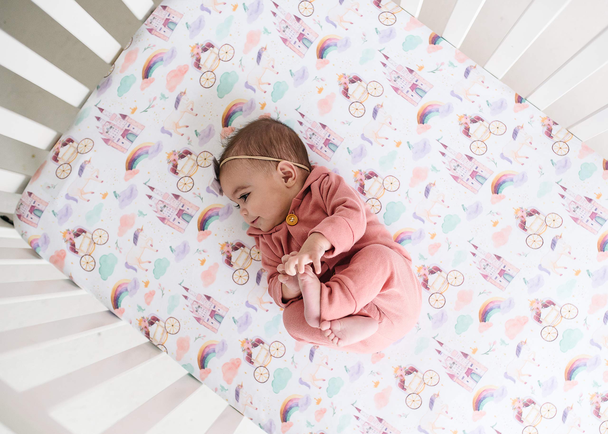 Copper Pearl crib sheet remains soft and vibrant after wash cycles.