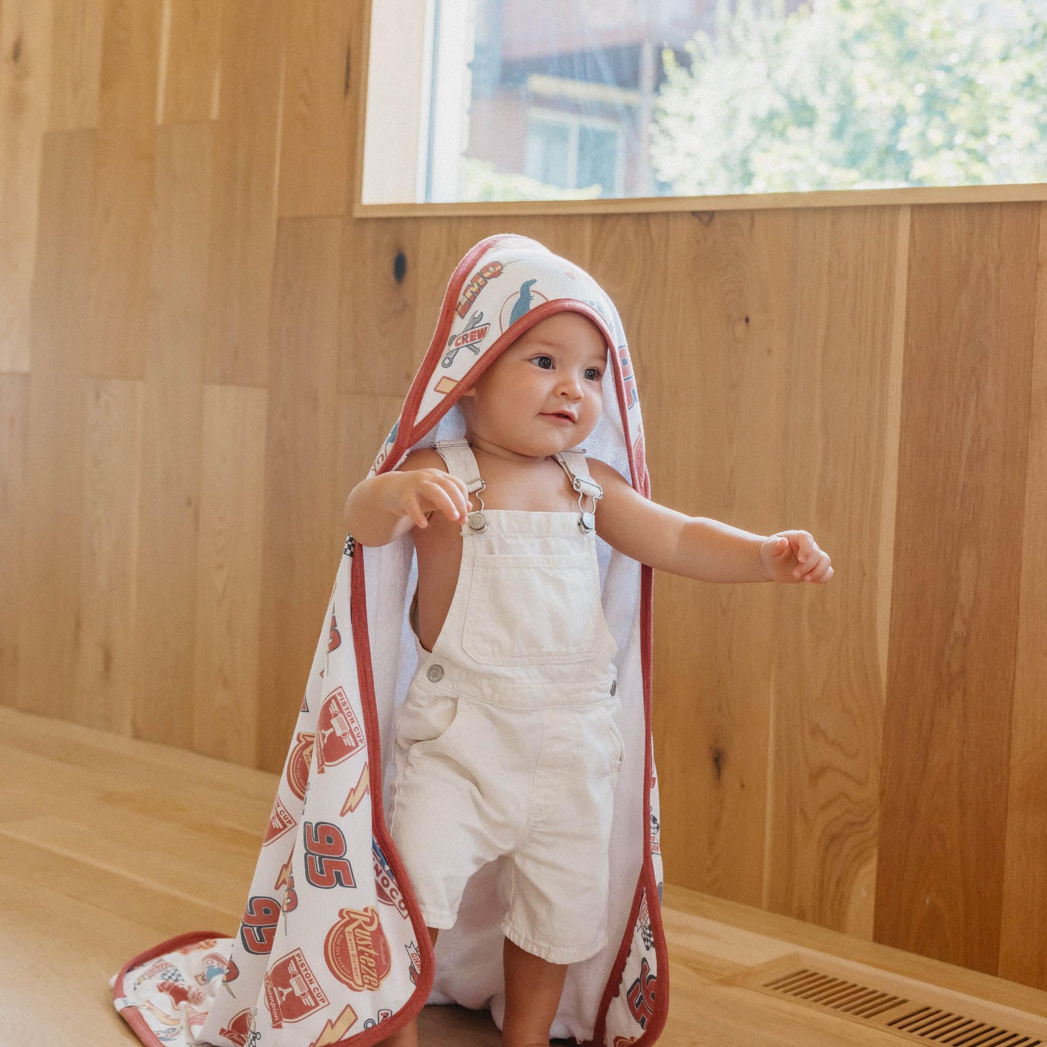 Copper Pearl towel size 33x33 inches suitable for babies through toddlers