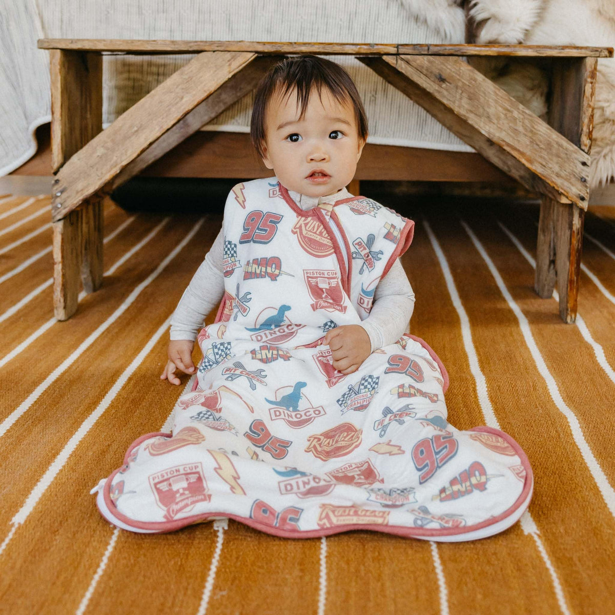 Copper Pearl Disney Pixar sleep bag with 0.5 TOG warmth for year-round comfort.