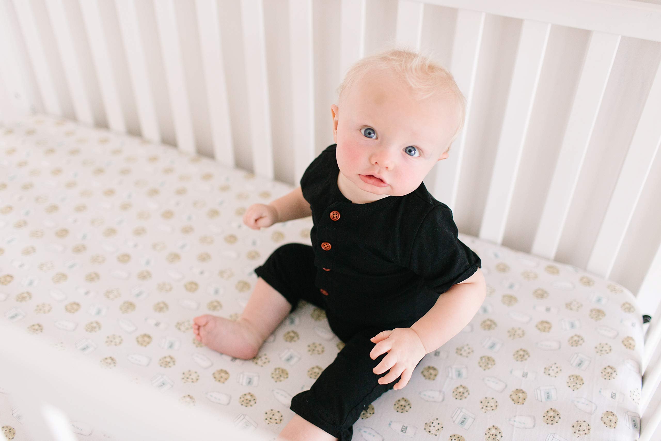 Copper Pearl durable crib sheet remains soft wash after wash.