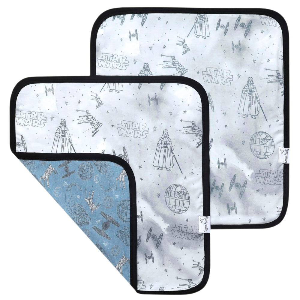 Copper Pearl Empire print front blanket for on-the-go softness.