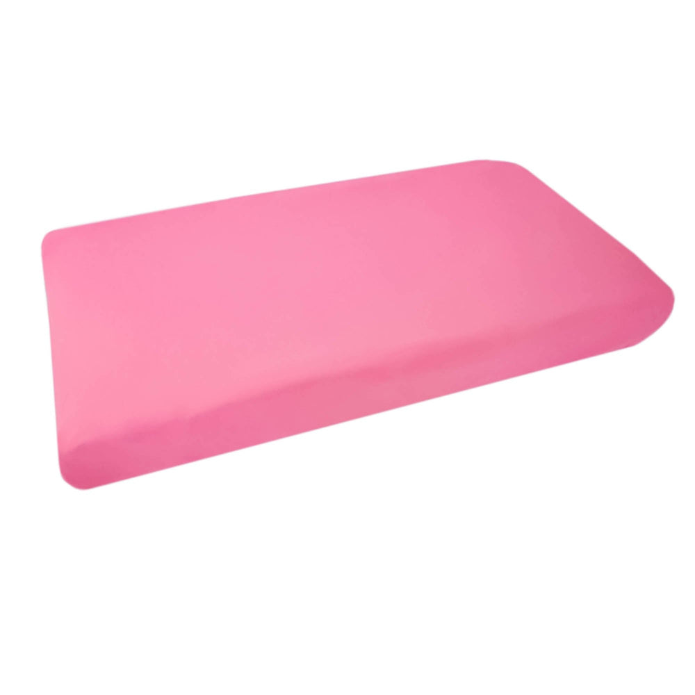 Copper Pearl Flamingo knit changing pad cover offers soft, breathable comfort for baby care