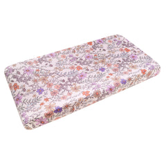 Copper Pearl Flora cover close-up highlighting soft-knit fabric for baby comfort.