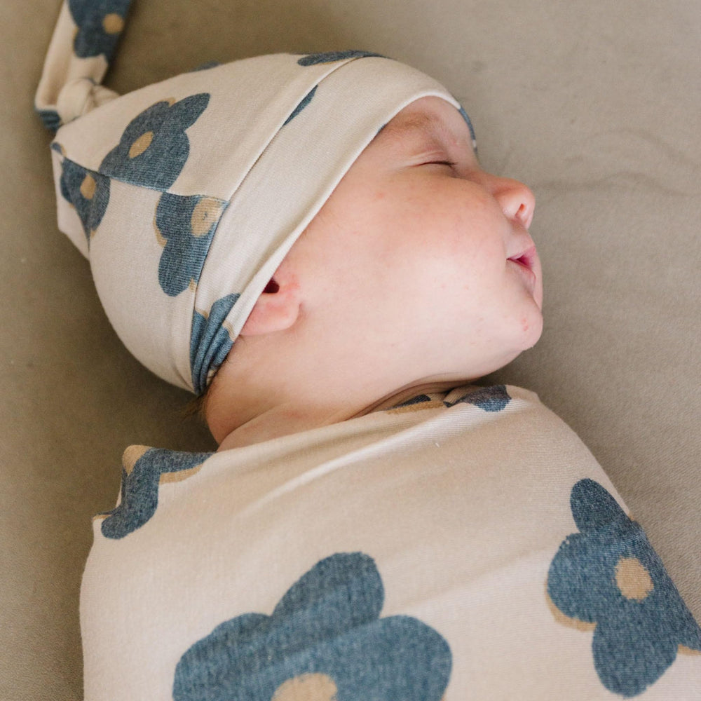 Copper Pearl Gemma Tan swaddle blanket modern design ideal as a thoughtful gift