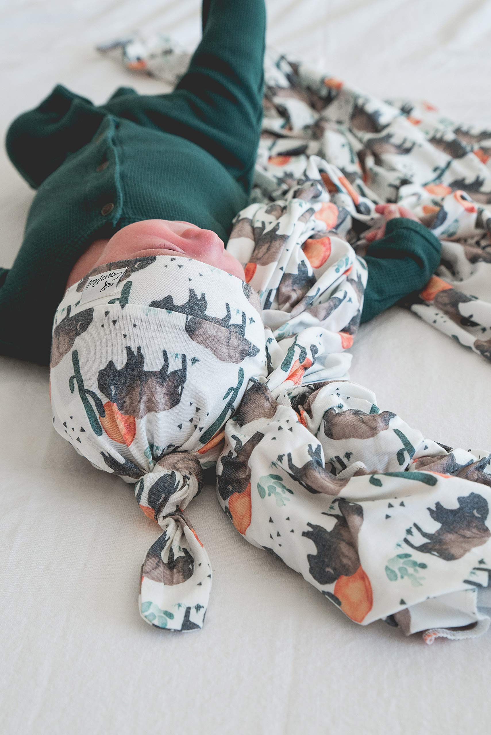Copper Pearl gift-ready blanket photographed in premium packaging for new mom gifts.