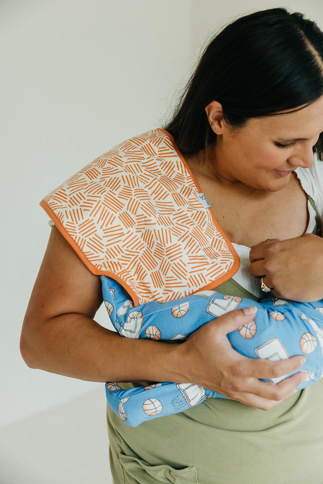 Copper Pearl gift-ready burp cloths ideal for baby showers or new-parent gifts.