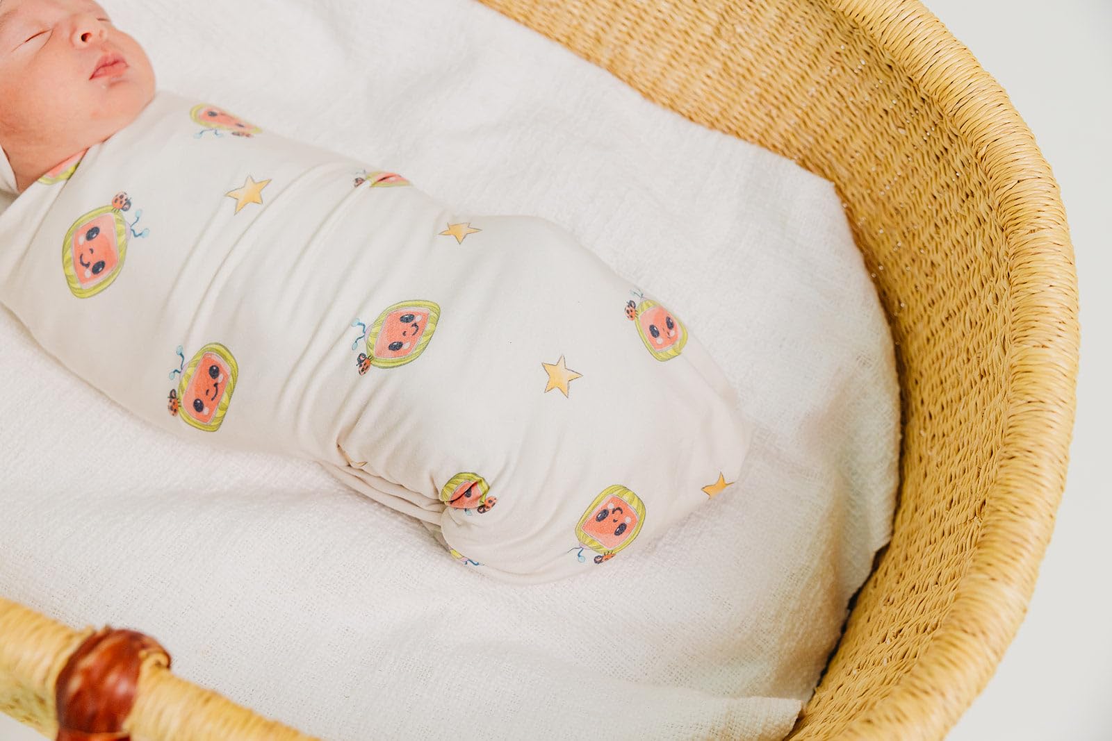 Gift-ready Copper Pearl swaddle blanket for new baby celebrations.