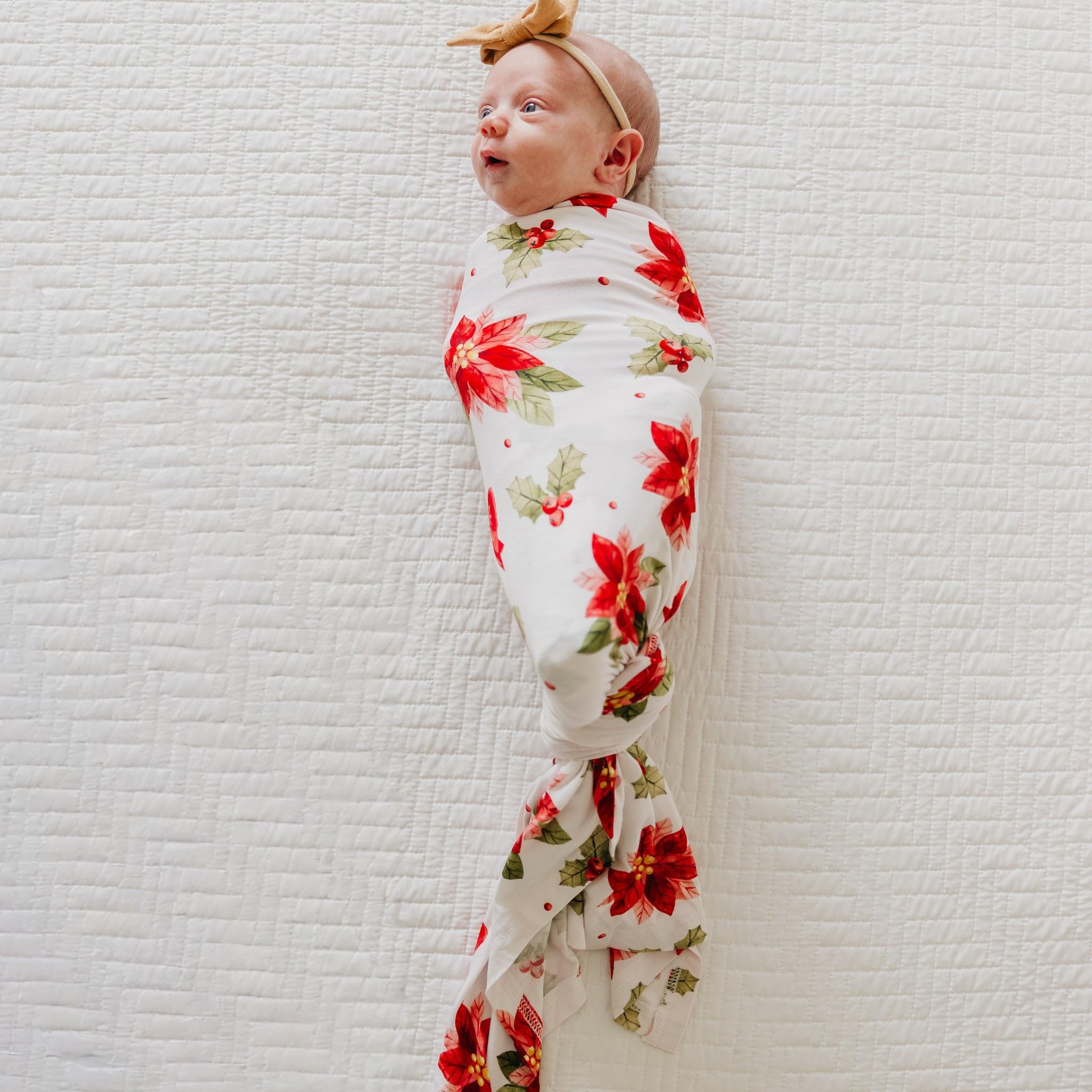 Copper Pearl Holly Anne Bamboo Swaddle, large 46x46 for growing babies
