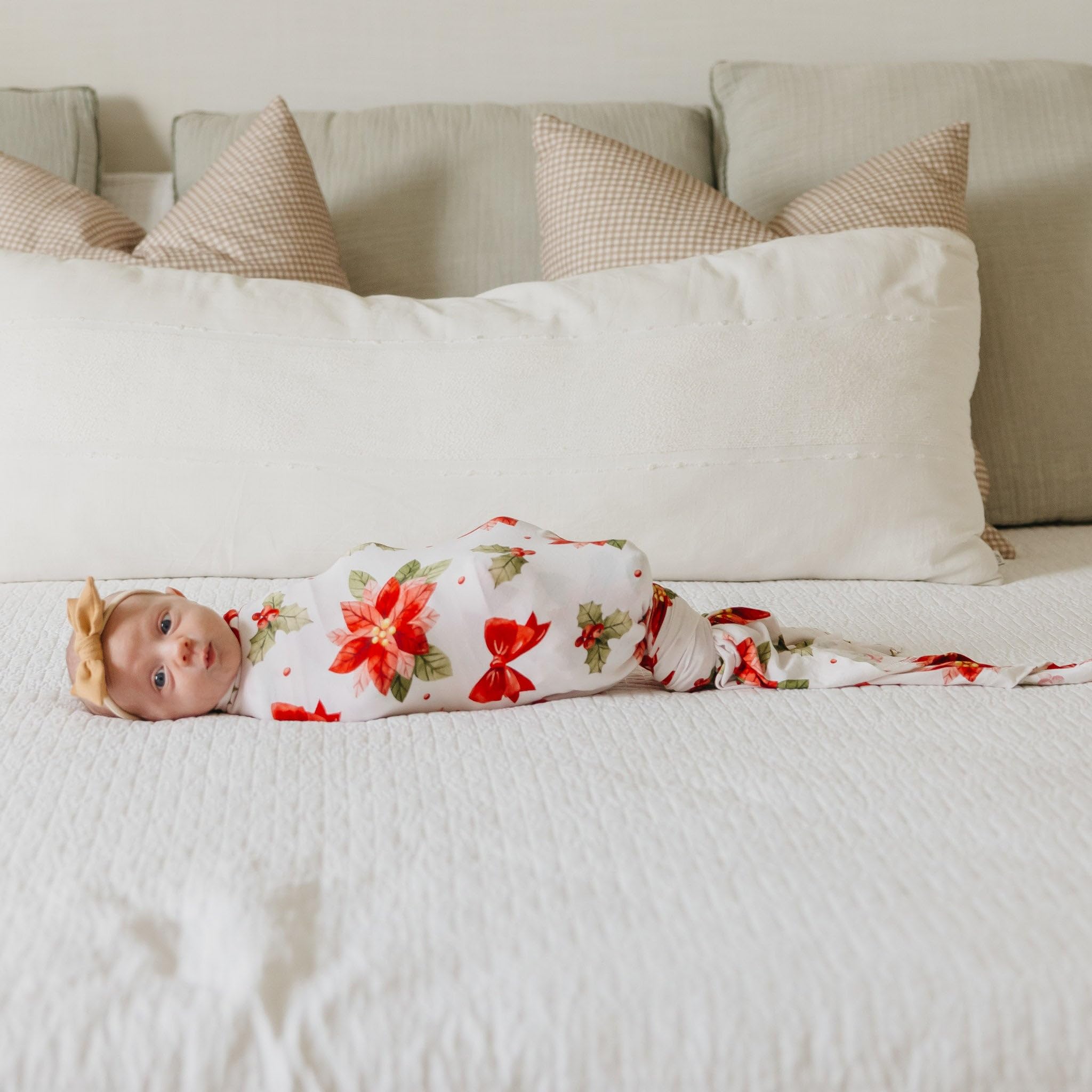 Copper Pearl Holly Anne Bamboo Swaddle modern design gift-ready
