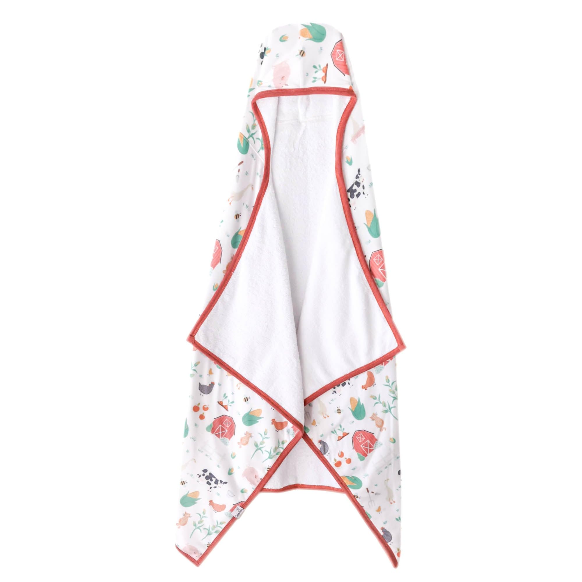 Copper Pearl hooded bath towel with hood for warm post-bath comfort