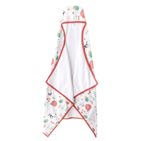 Copper Pearl hooded bath towel with hood for warm post-bath comfort
