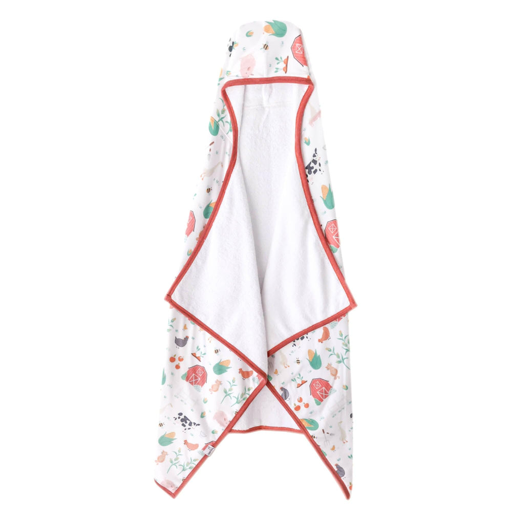 Copper Pearl hooded bath towel with hood for warm post-bath comfort