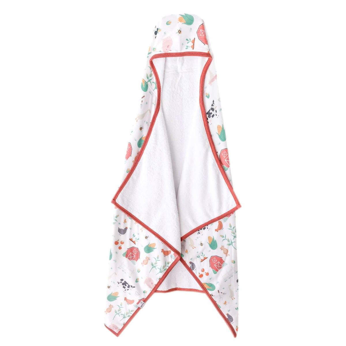 Copper Pearl hooded bath towel with hood for warm post-bath comfort