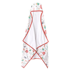 Copper Pearl hooded bath towel with hood for warm post-bath comfort