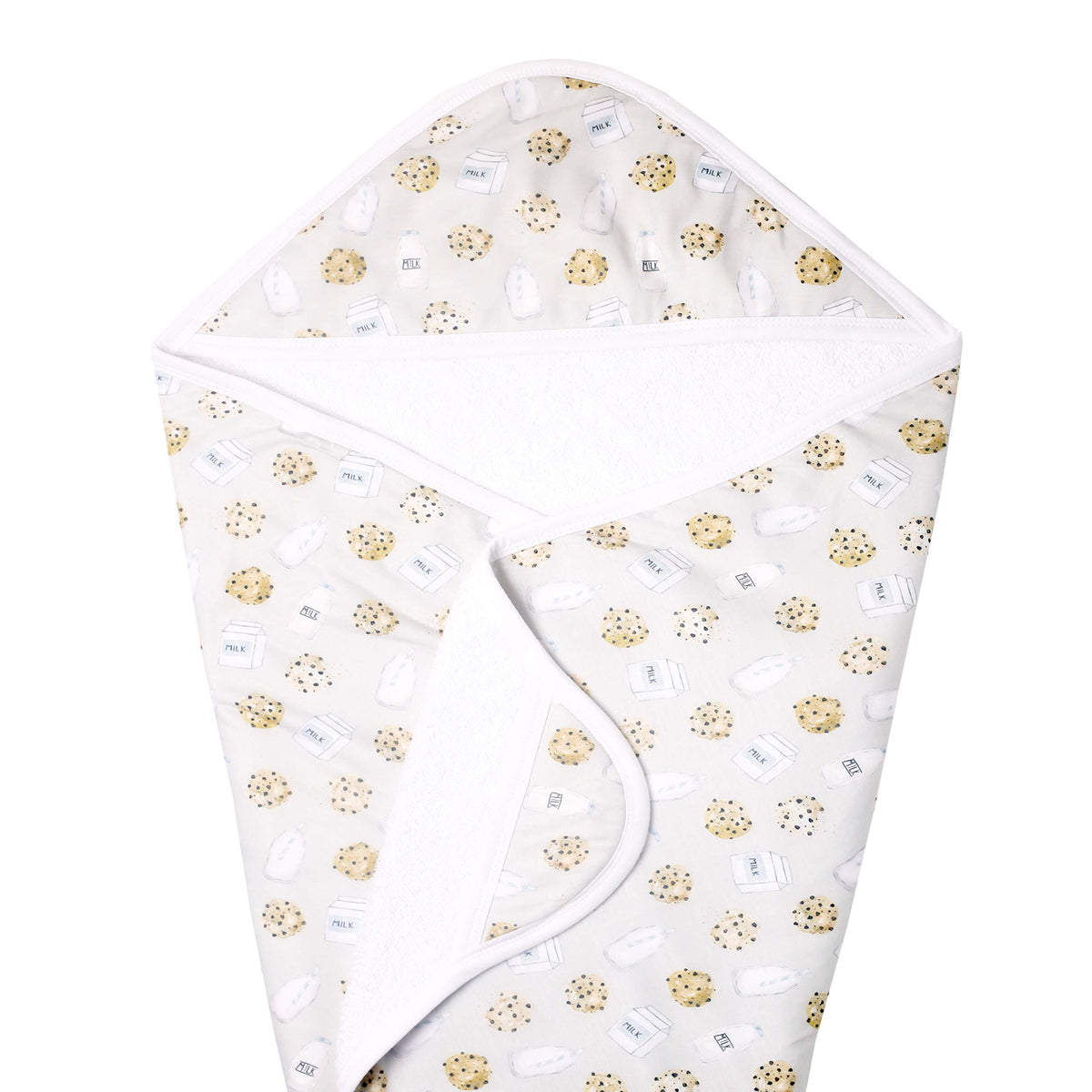 Copper Pearl hooded bath towel with knit cotton exterior for ultra-soft daily use.