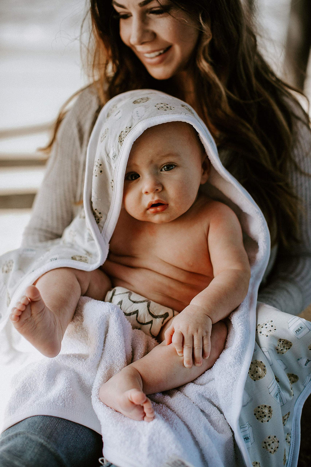 Copper Pearl hooded towel’s trendy designs make a gift-worthy bath accessory.