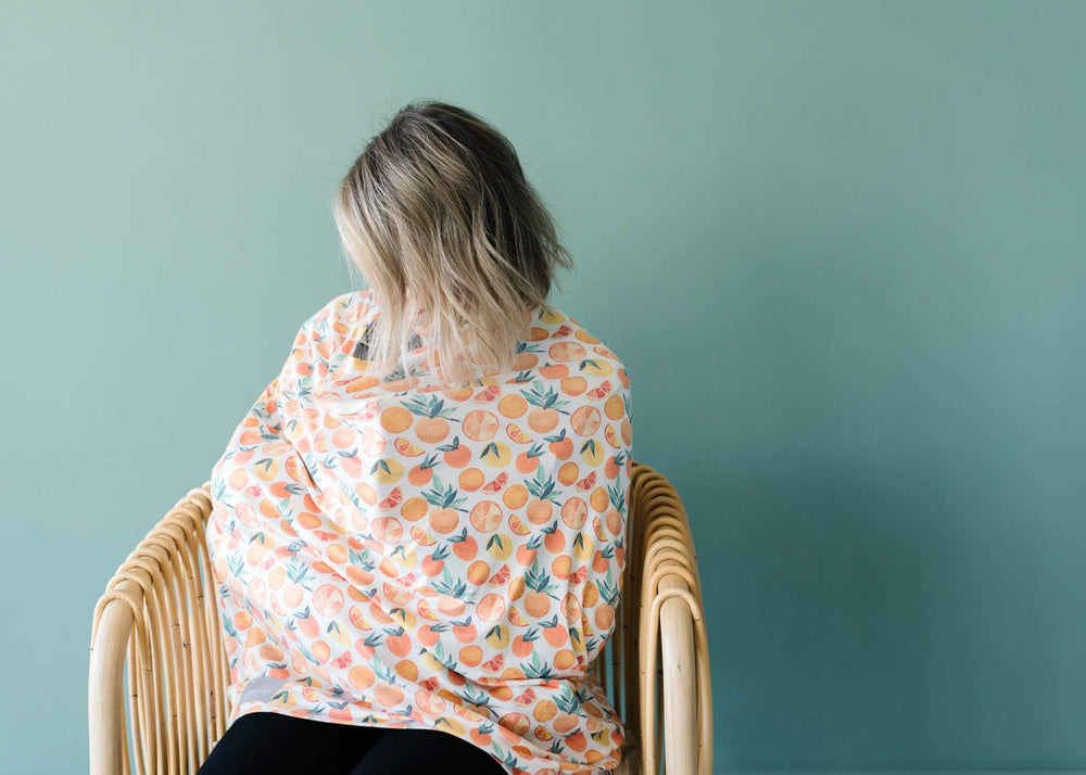Copper Pearl infinity scarf-style cover offers quick privacy on the go.