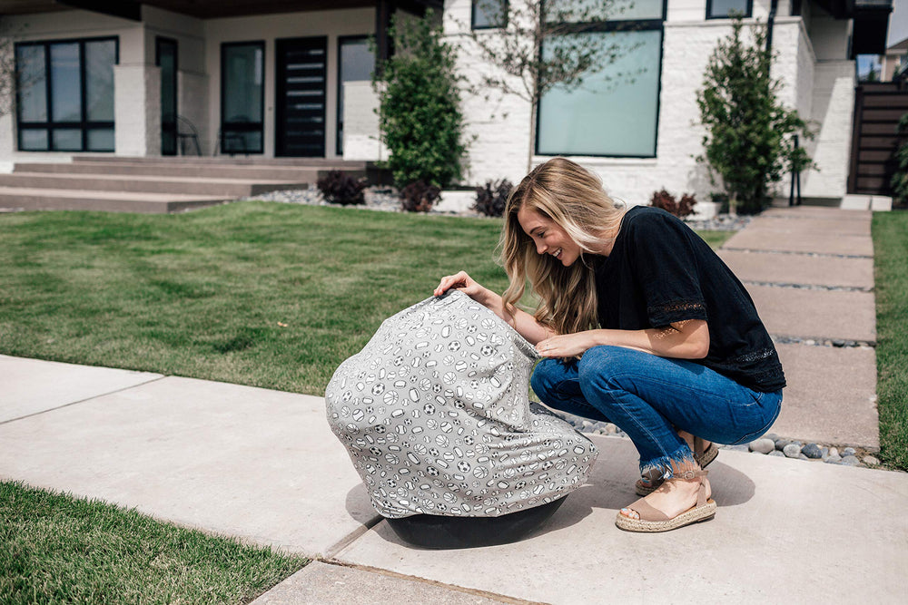 Copper Pearl infinity scarf-style cover blends fashion with baby care