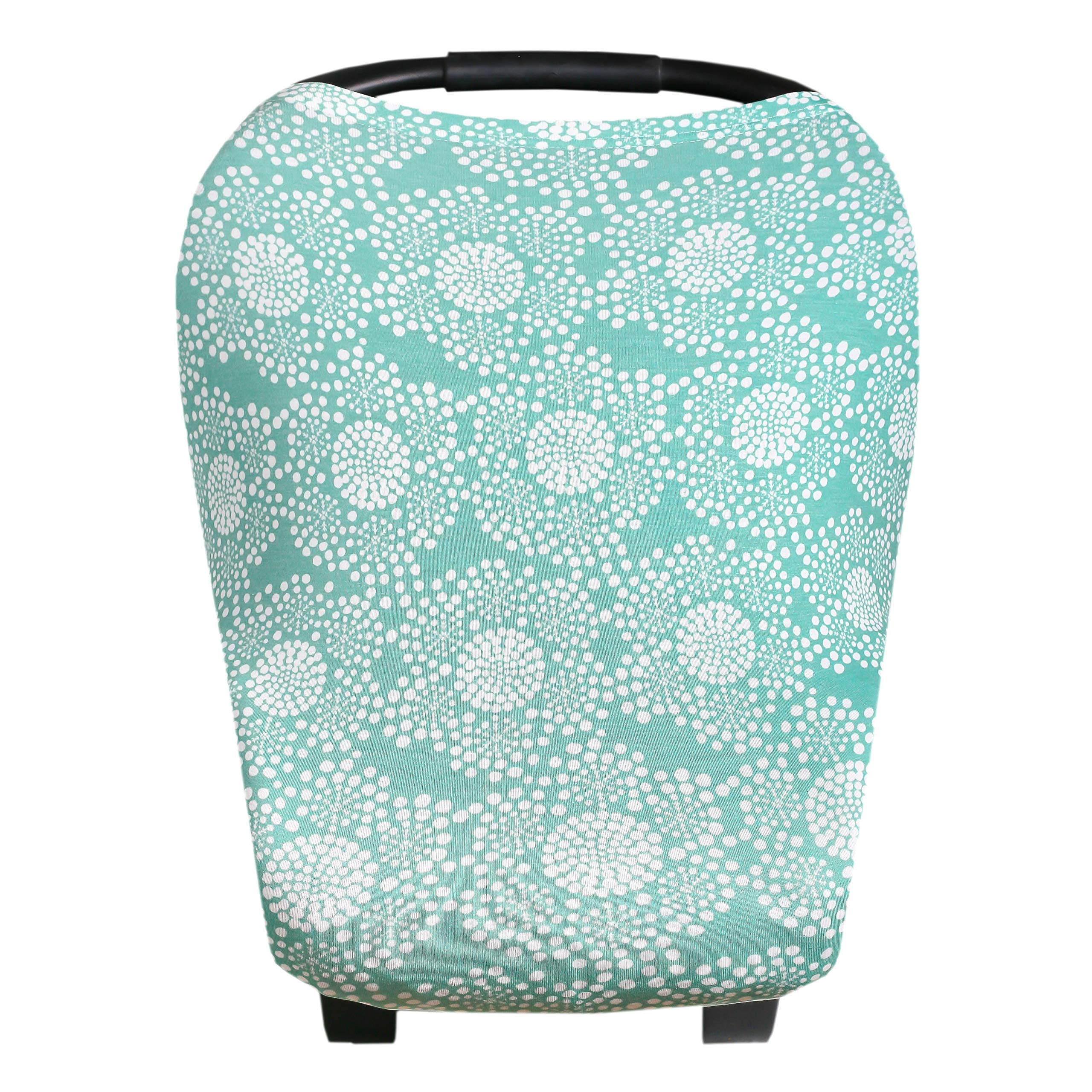 Copper Pearl Jane 5-in-1 cover in navy stripe offering versatile use and protection for baby.