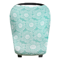 Copper Pearl Jane 5-in-1 cover in navy stripe offering versatile use and protection for baby.