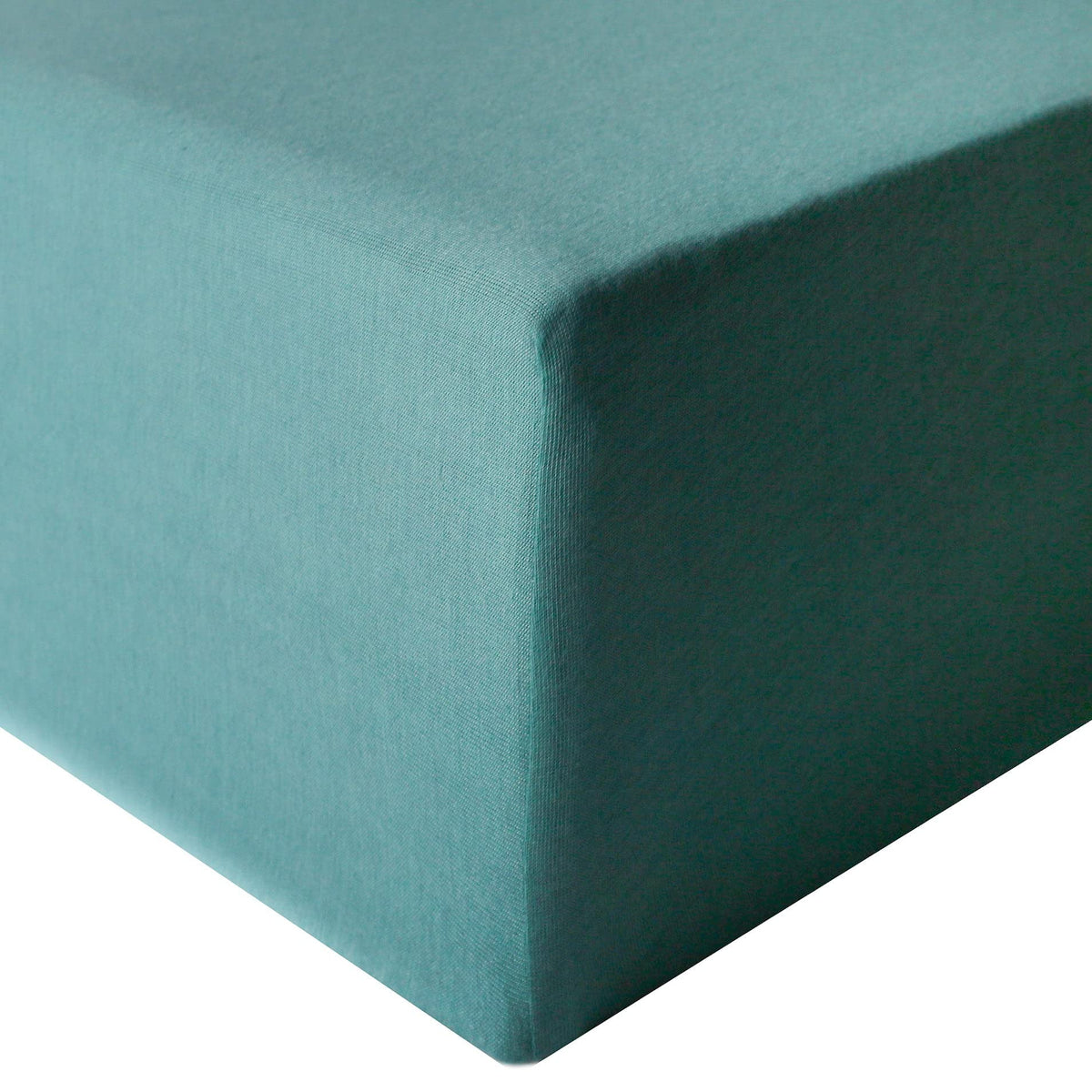 Copper Pearl Journey premium knit crib sheet on crib showing soft, breathable fabric for comfortable sleep.