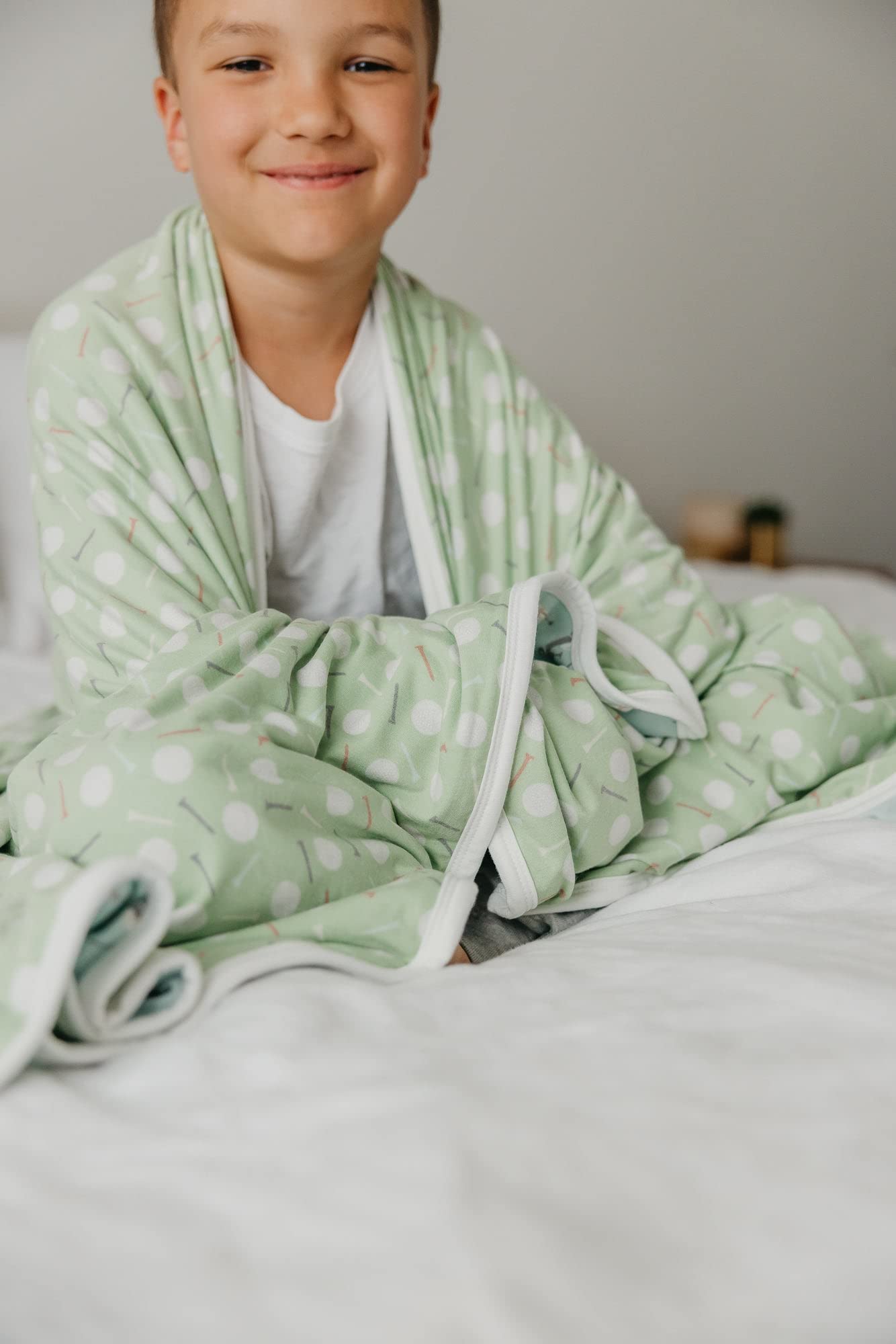Copper Pearl Jumbo 3-Layer Blanket folded to reveal premium polyester and rayon blend.