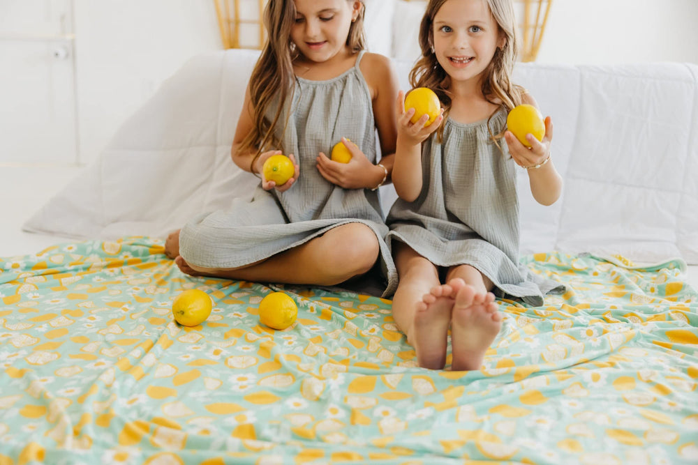Copper Pearl jumbo quilt lemon breathable blanket suitable for year-round use