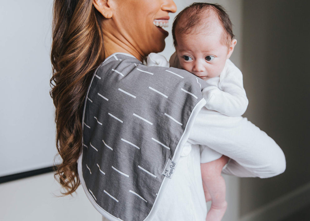 Copper Pearl Kai Set burp cloths size-21x10-inch offers generous coverage
