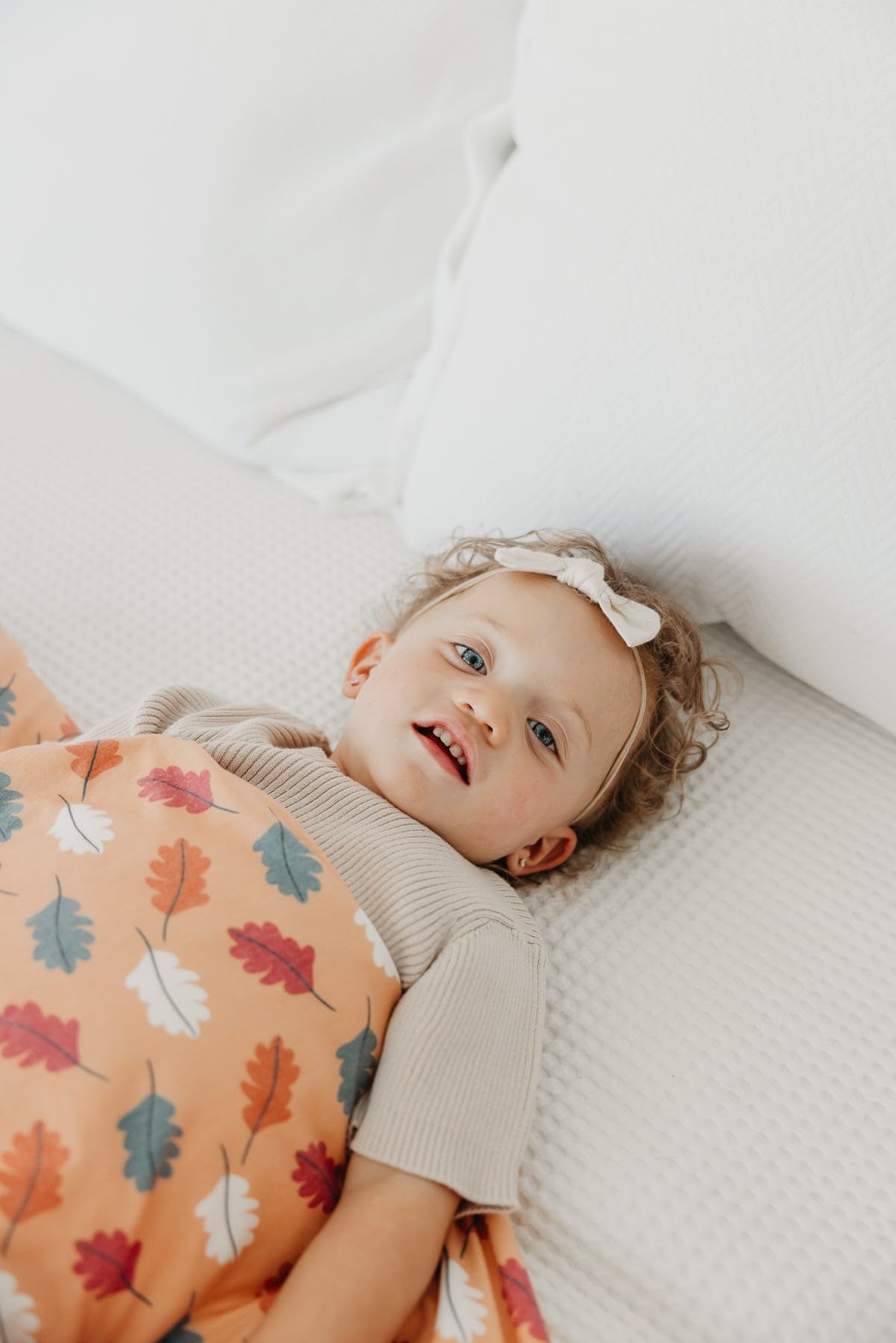 Copper Pearl Karver Jumbo blanket coordinates with Copper Pearl patterns for seamless nursery styling.
