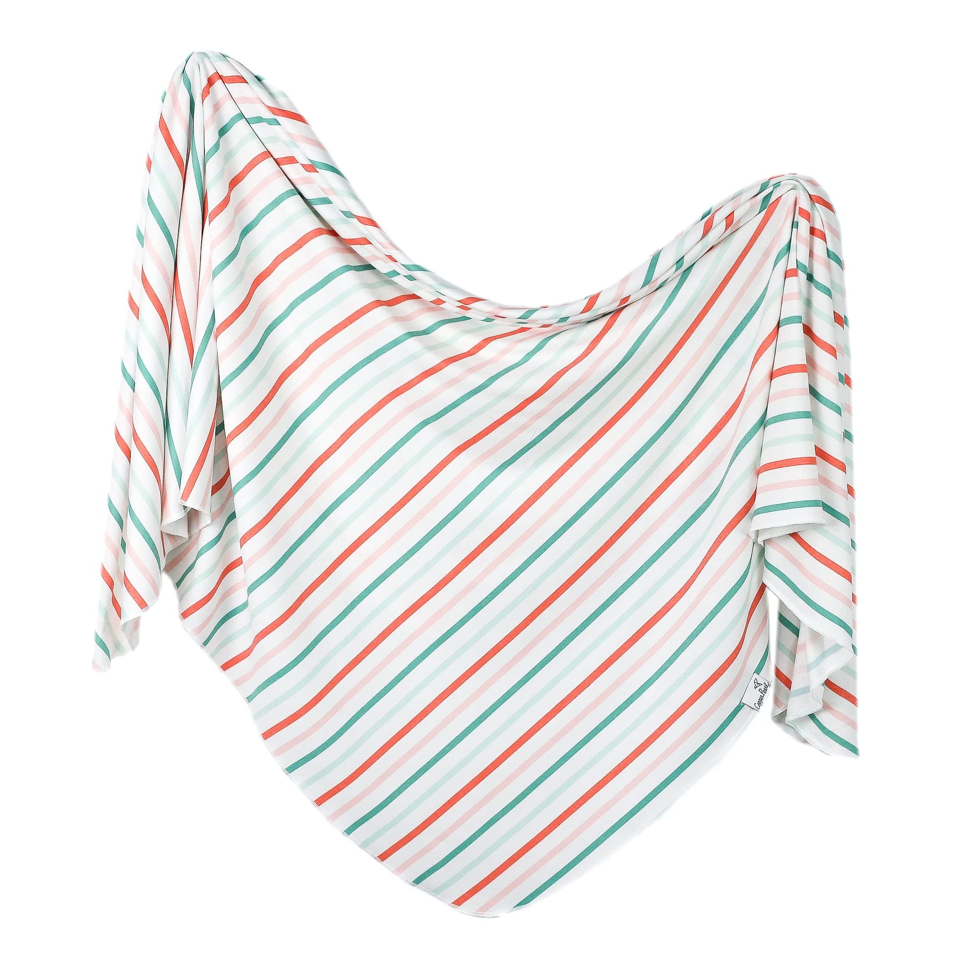 Copper Pearl large premium knit swaddle with tinsel design for versatile wraps.