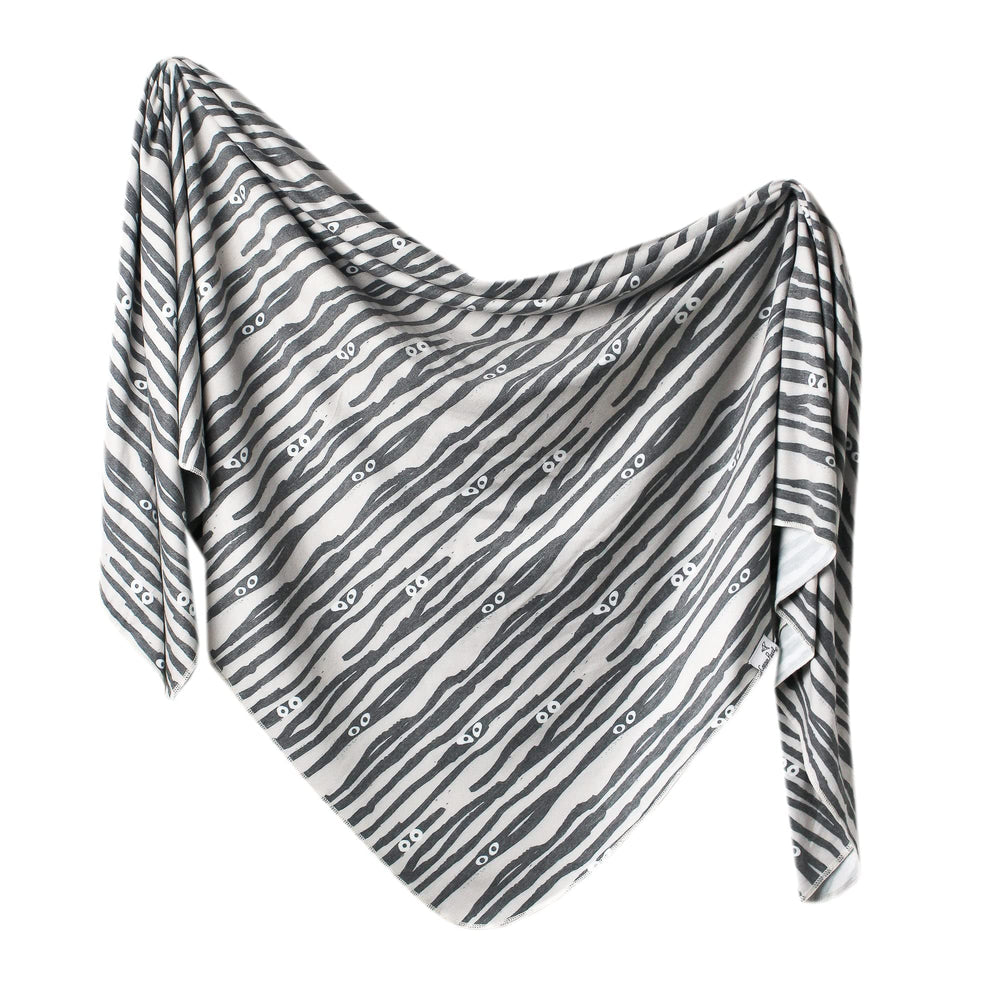 Copper Pearl large swaddle in soft-knit 46x46 for cozy newborn wrapping