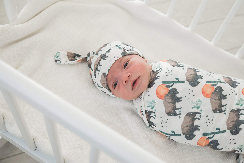 Copper Pearl lightweight baby blanket shown for all-season comfort and easy layering.