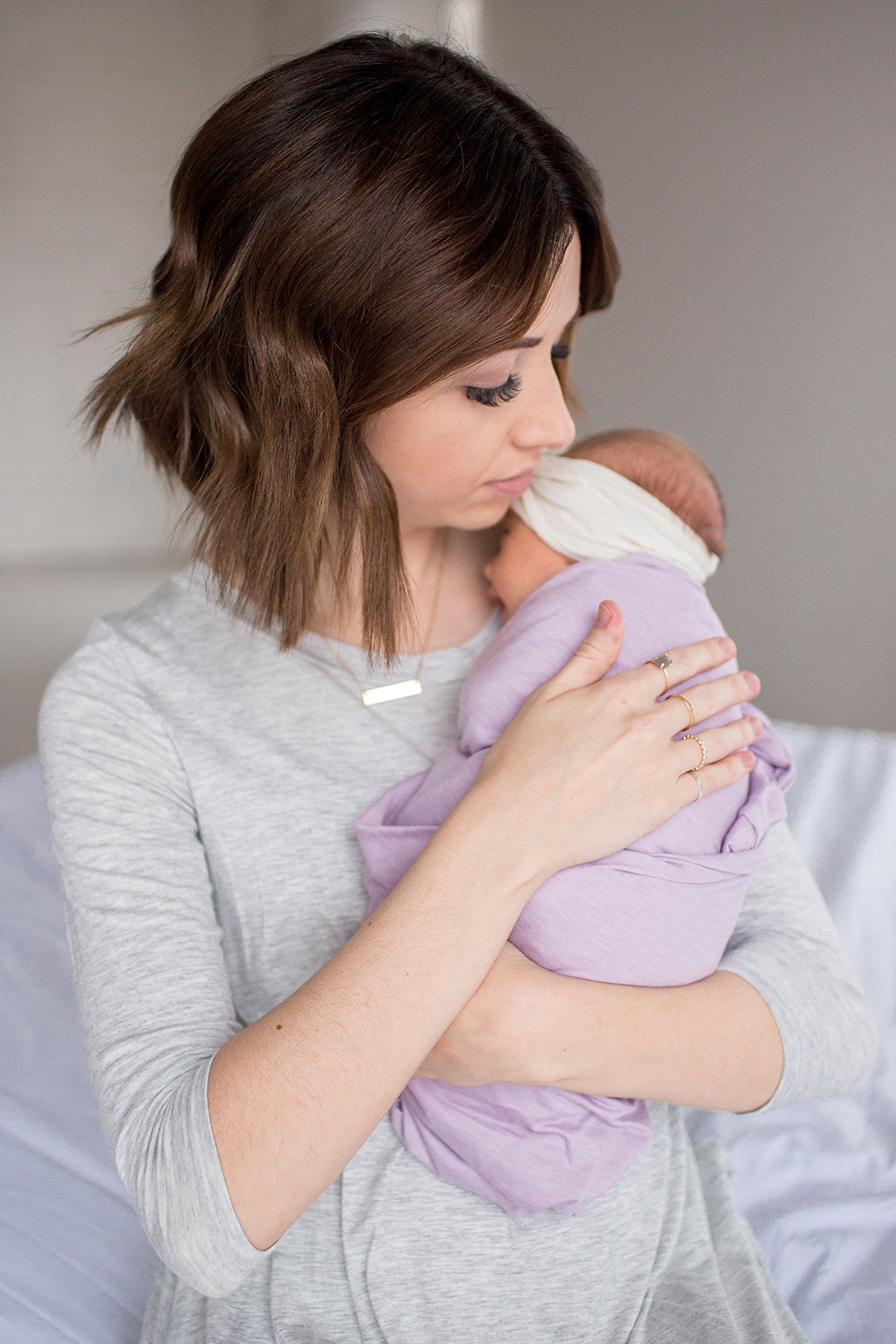 Copper Pearl Lily large 46x46 inch blanket grows with your baby.