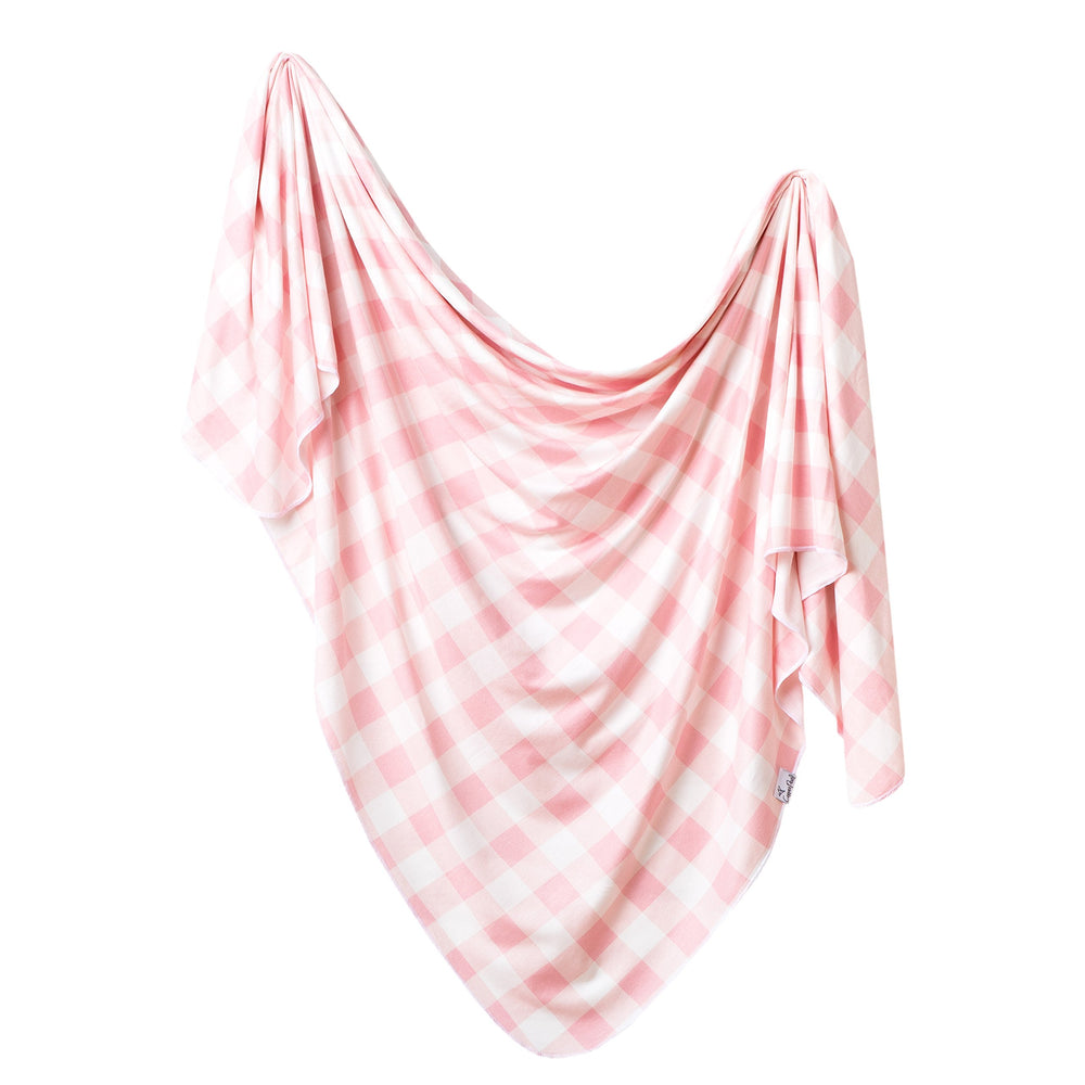 Copper Pearl London swaddle knit texture showcases soft, premium fabric for gentle wrapping