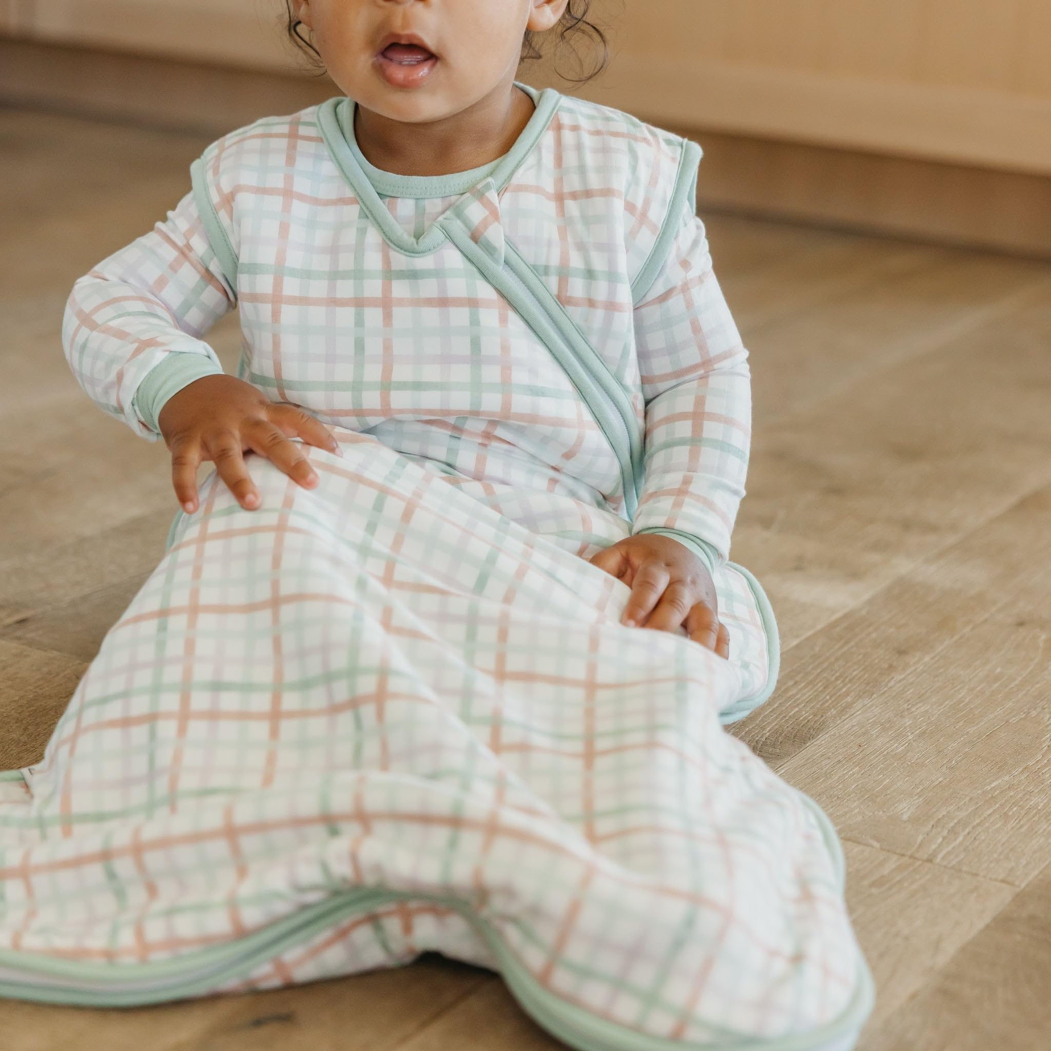 Copper Pearl Madelyn 0.5 TOG suited for room temps around 74–78°F