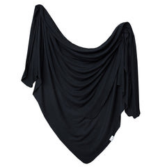 Copper Pearl Midnight swaddle blanket front view highlights soft knit texture for cozy comfort.