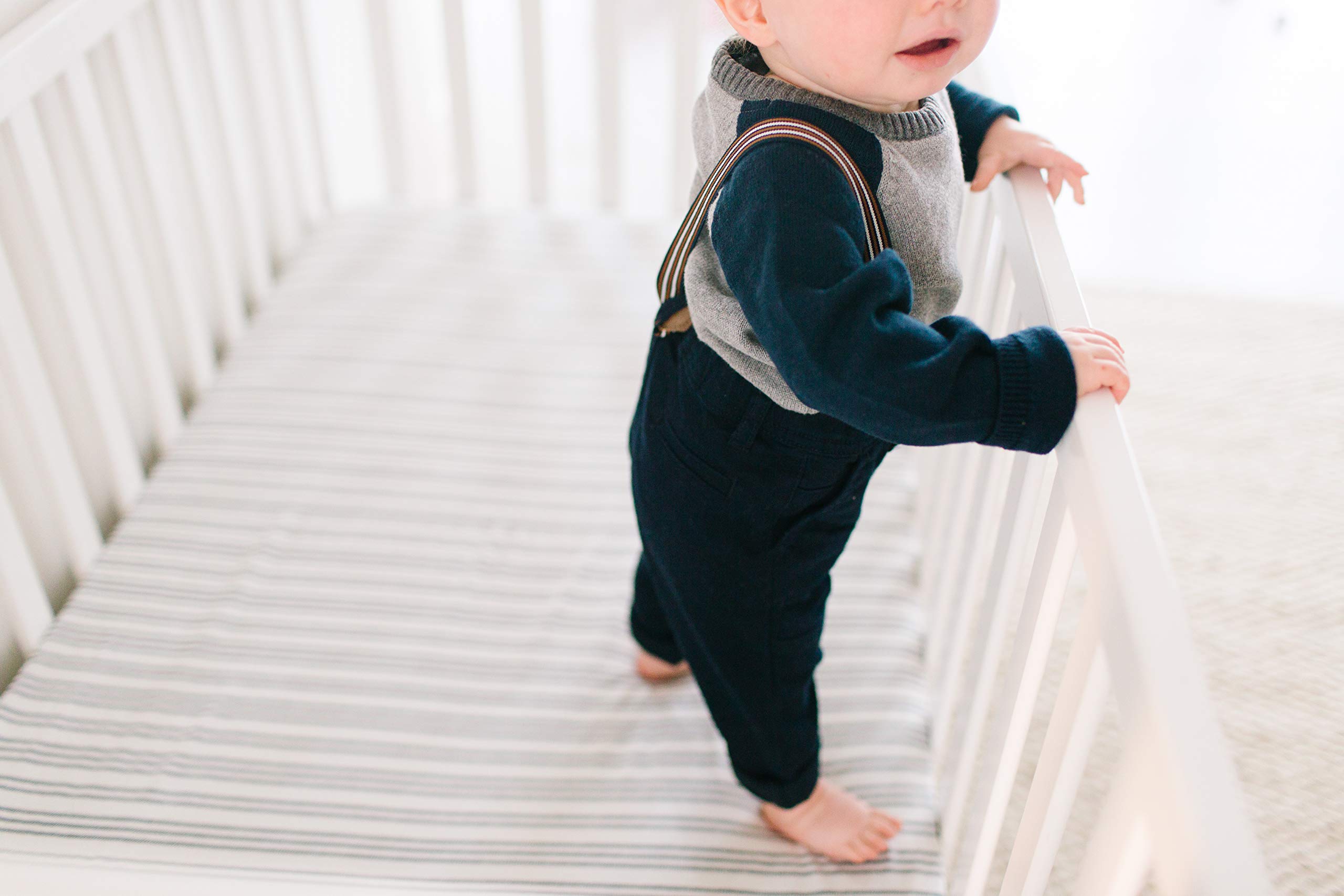 Copper Pearl Midtown knit coordinating design helps create a cohesive nursery look