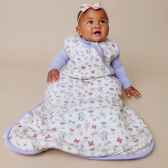 Copper Pearl Minnie Bowquet Sleep Bag 0-5tog keeps baby cozy in moderate temps