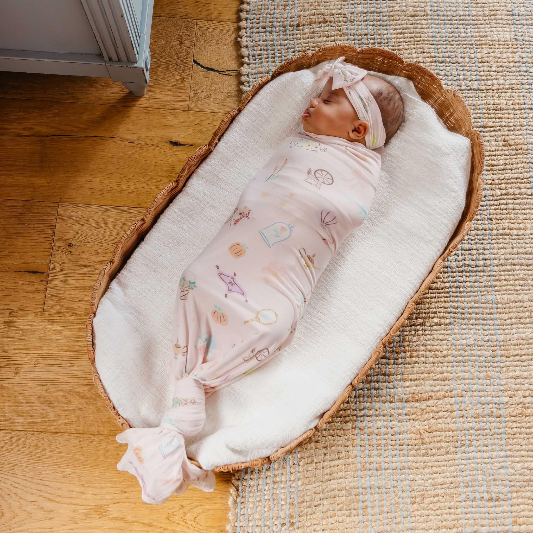 Copper Pearl modern design swaddle pattern fits stylish nurseries