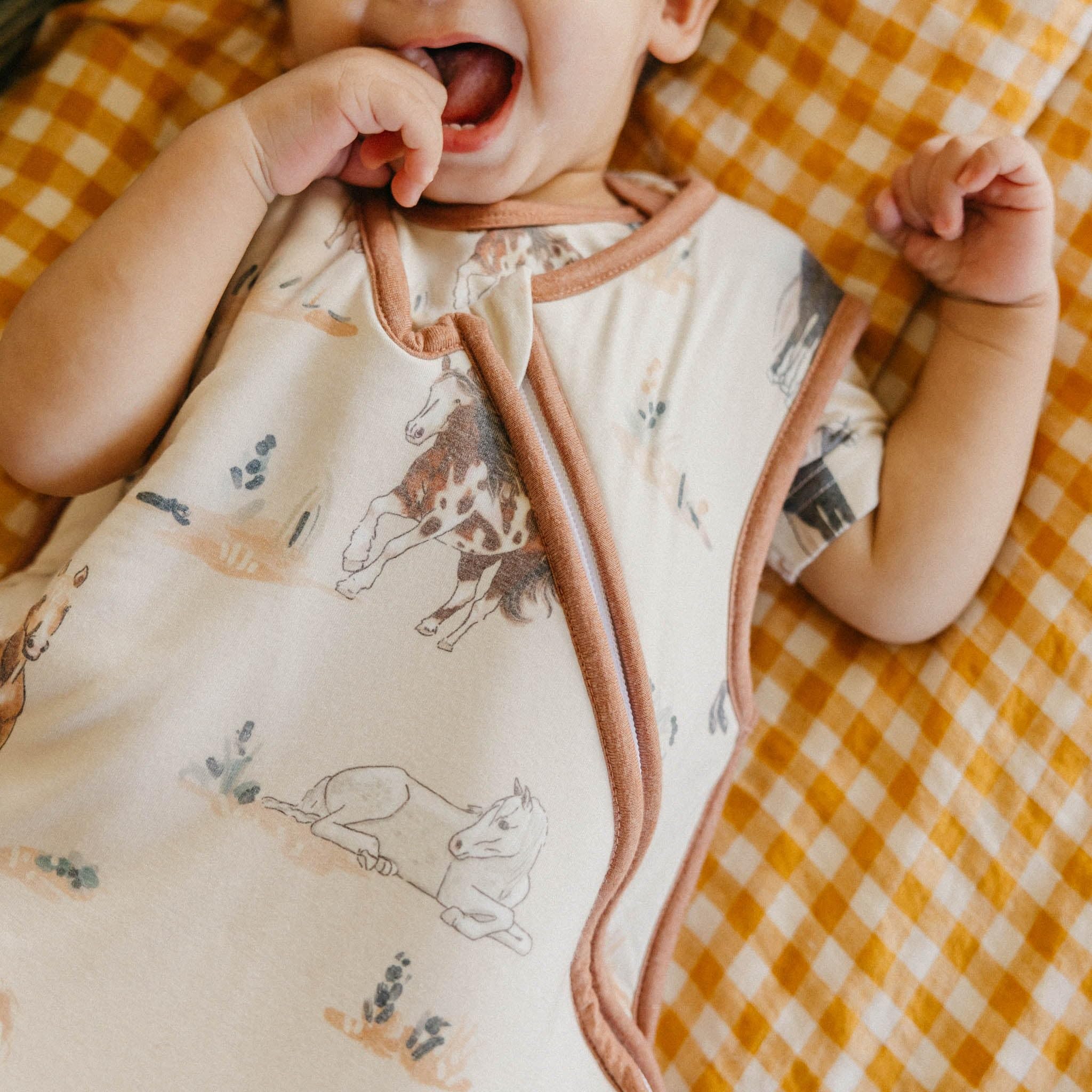 Copper Pearl Montana prints collection adds cute nursery styling.