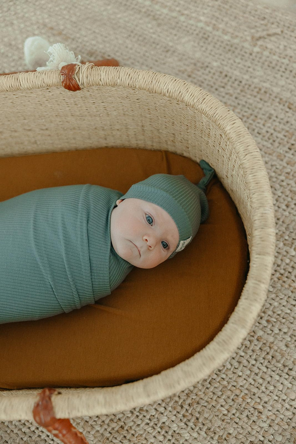 Copper Pearl Moss blanket is machine washable on cold for easy care.