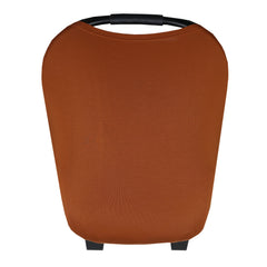Copper Pearl multi-use cover as car-seat cover offering easy breastfeeding access and sun protection