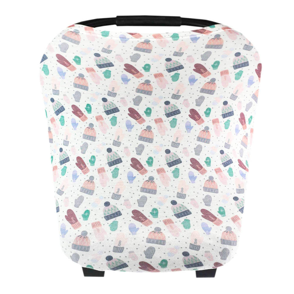 Copper Pearl multi-use cover car seat cover shields baby on the go.