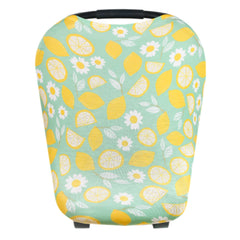 Copper Pearl Lemon multi-use cover over a car seat, versatile protection on the go.