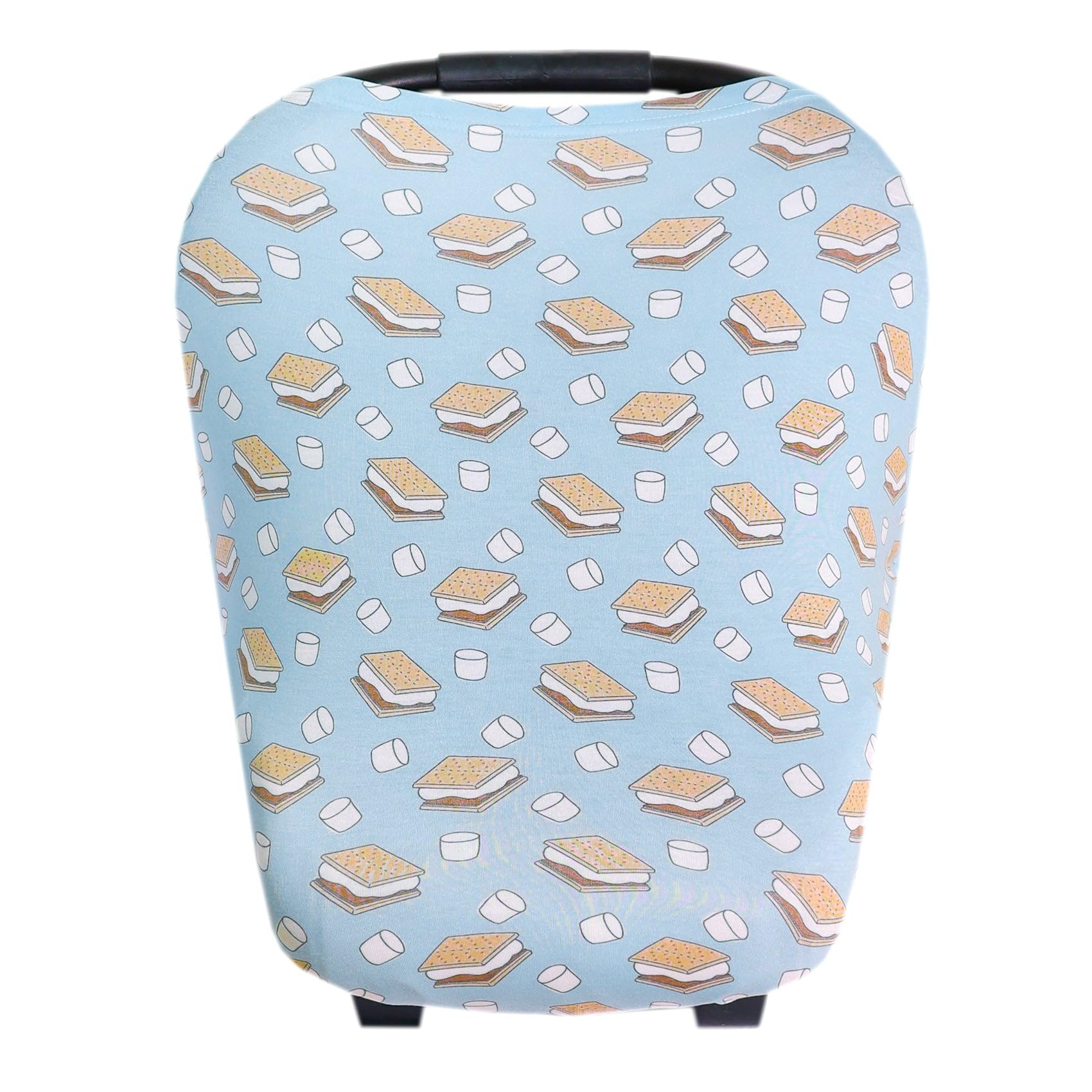 Copper Pearl multi-use cover nursing and car seat smores design protects baby while on the go