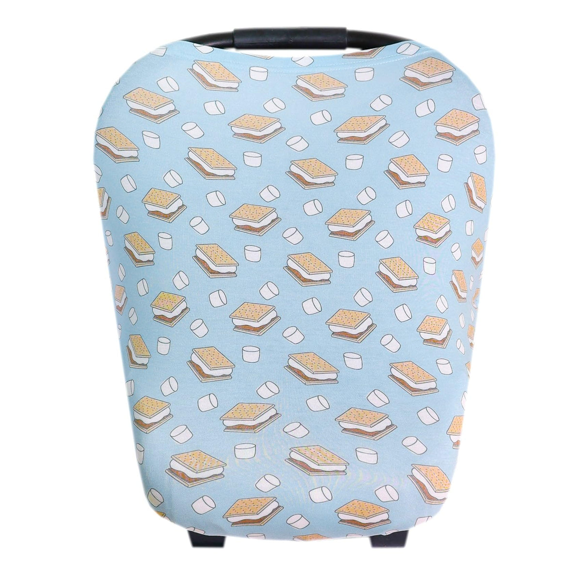Copper Pearl multi-use cover nursing and car seat smores design protects baby while on the go