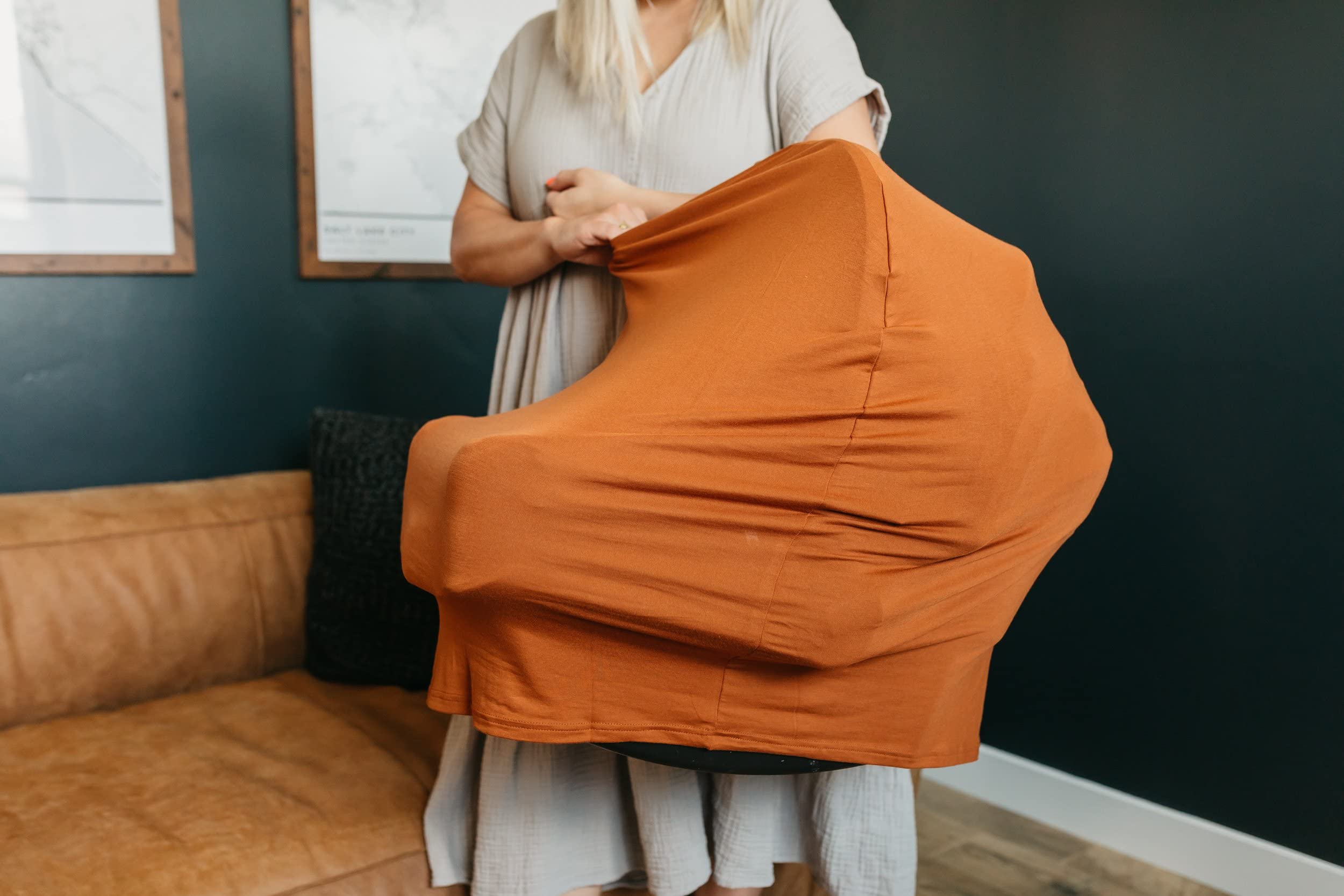 Copper Pearl shopping cart cover provides a clean barrier and versatile use