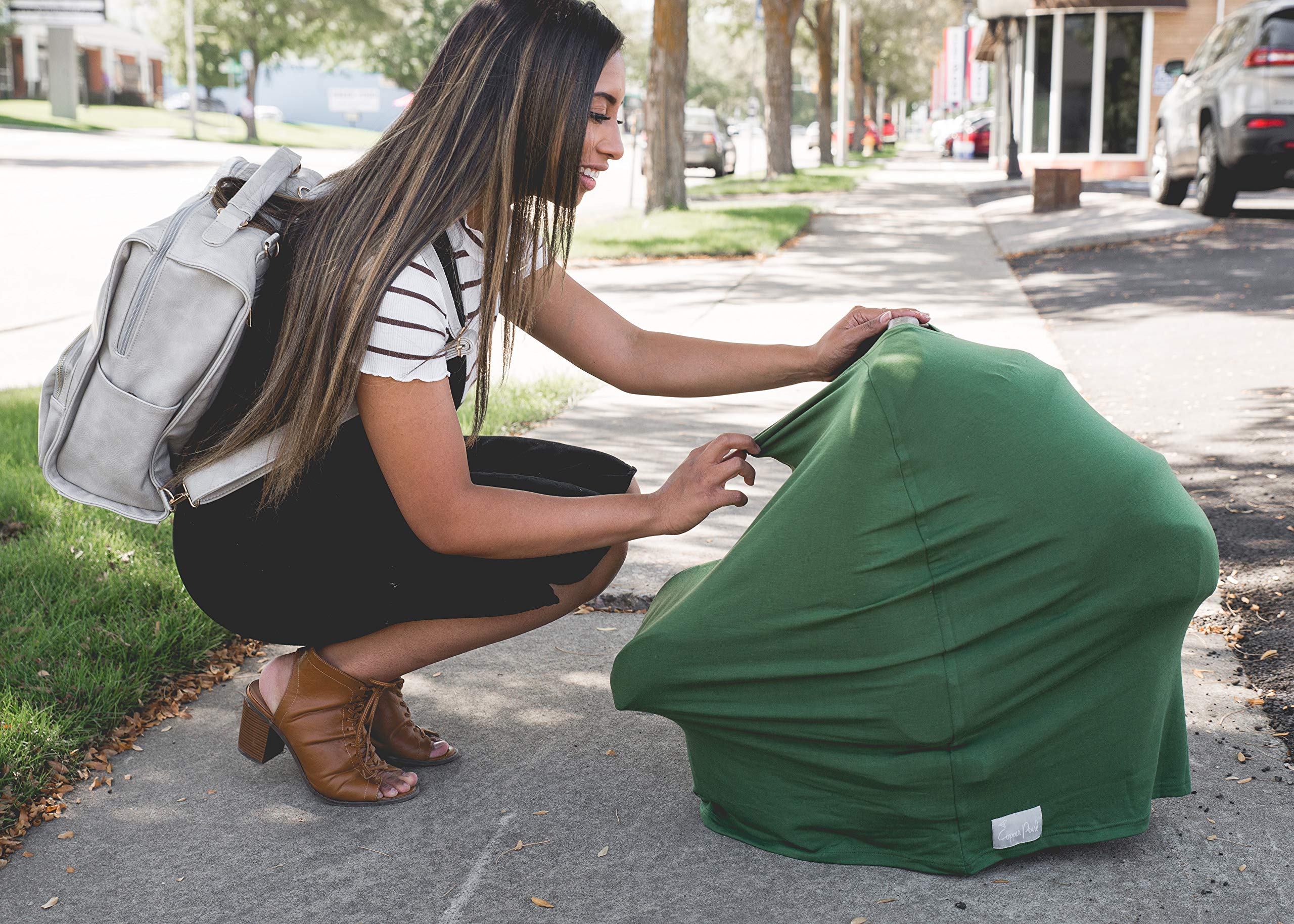 Copper Pearl multi-use cover shopping cart barrier for cleanliness