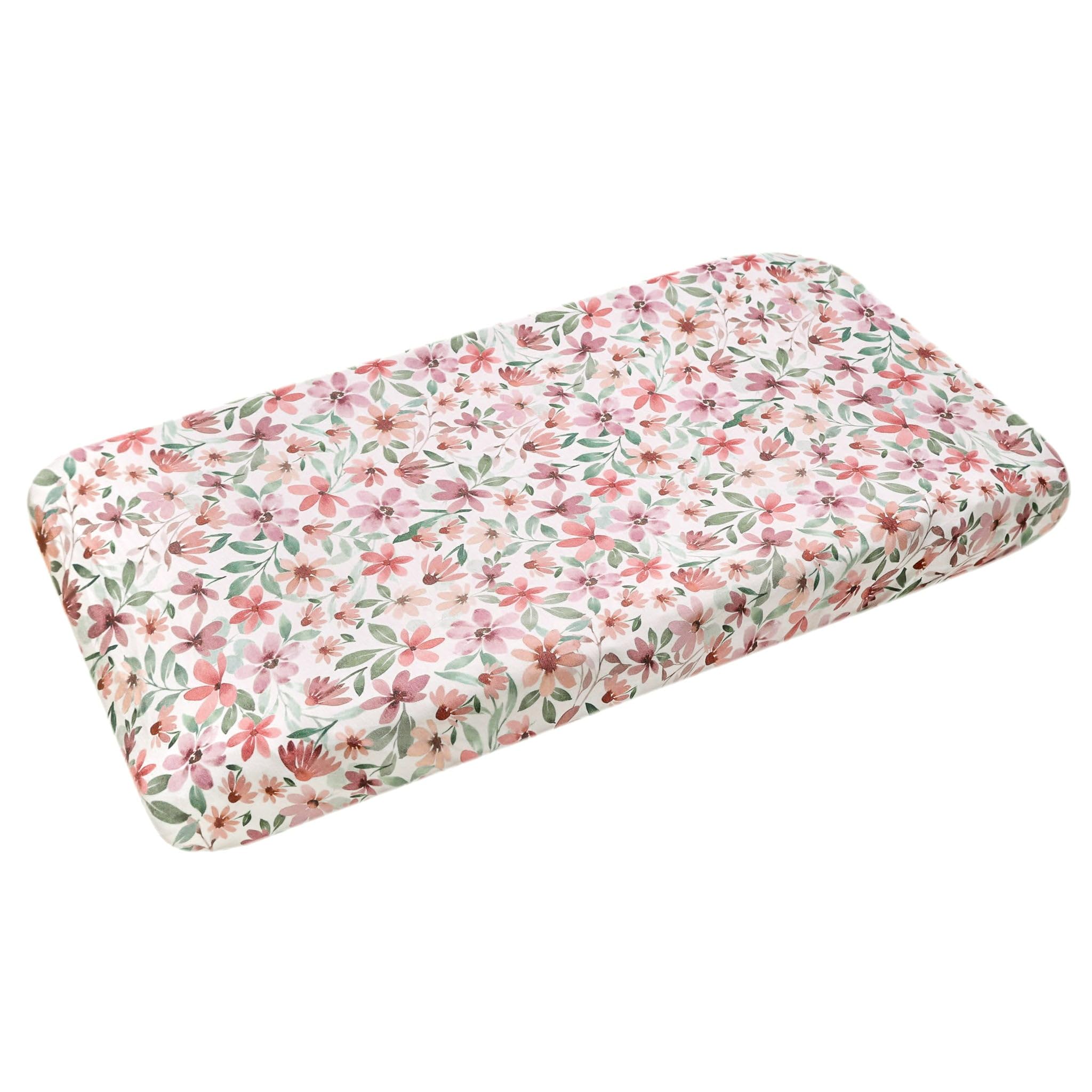 Copper Pearl Natalie soft-knit fabric diaper changing pad cover for ultra-smooth baby care.