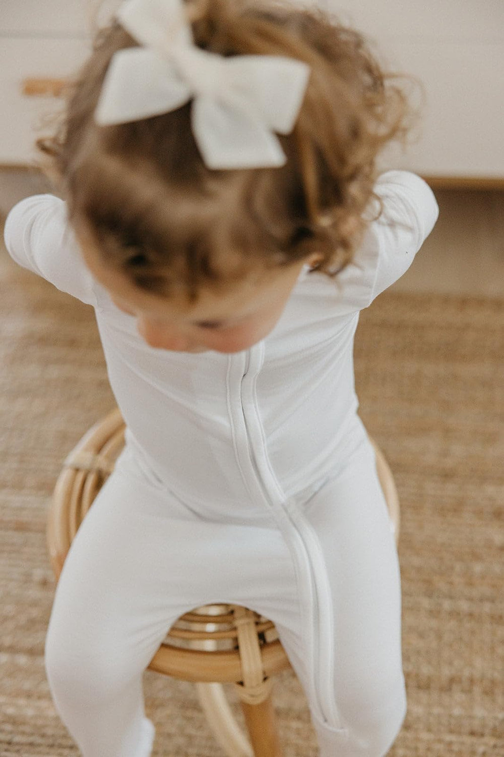 Copper Pearl newborn 0-3 month fit footie; snug, comfy, easy wear.
